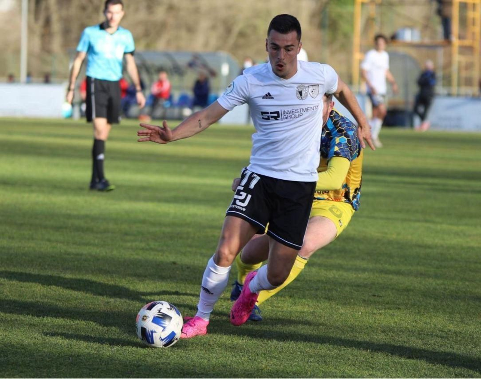 Nacho Heras, en un partido con el Burgos Promesas Nacho Heras, en un partido con el Burgos Promesas
