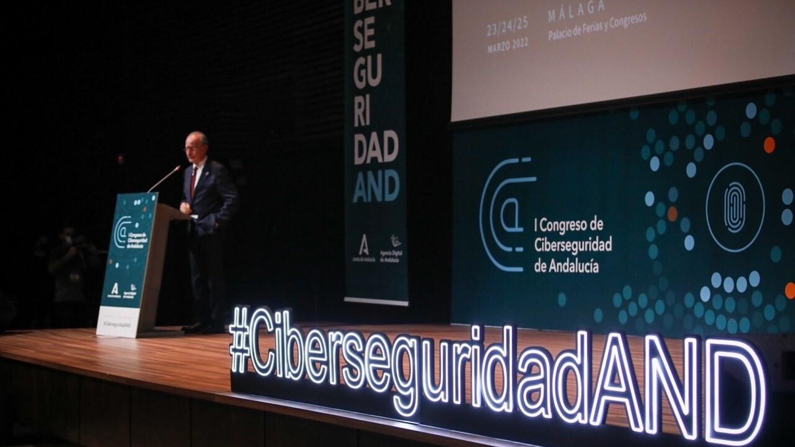 Francisco de la Torre, alcalde de Málaga, durante su intervención. Francisco de la Torre, alcalde de Málaga, durante su intervención.