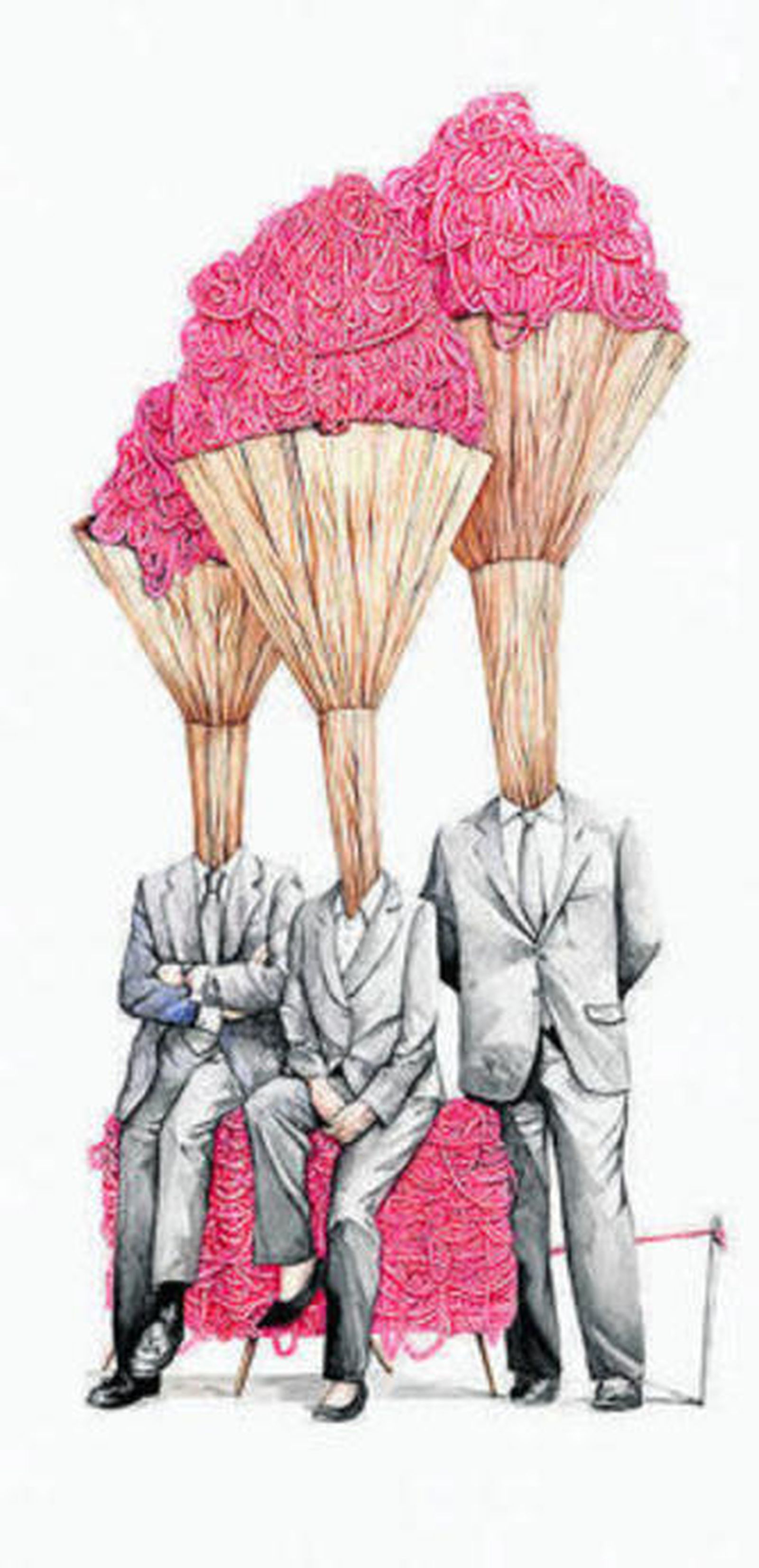 Obra  'El uniforme desbordado'.