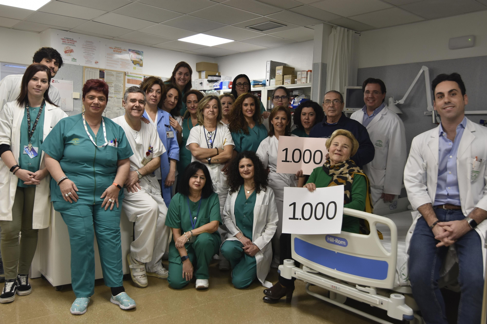 Profesionales de la Unidad del Ictus del Hospital Reina Sofía.