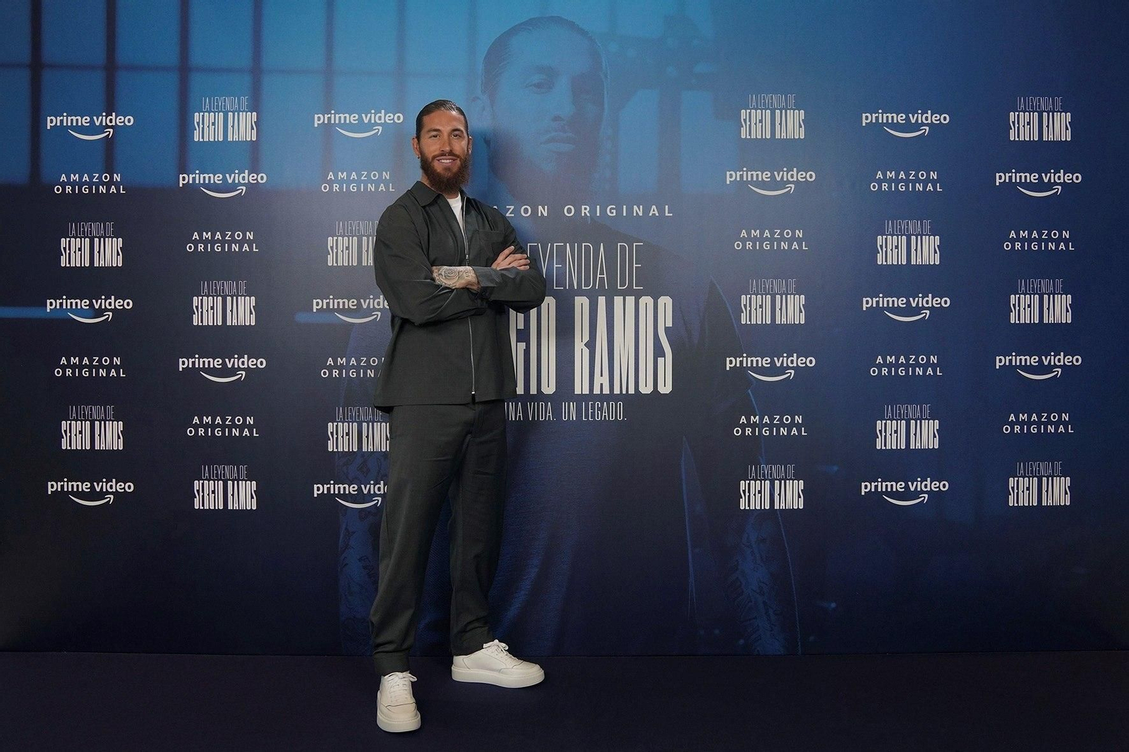 El futbolista, en la presentación de 'La leyenda de Sergio Ramos'