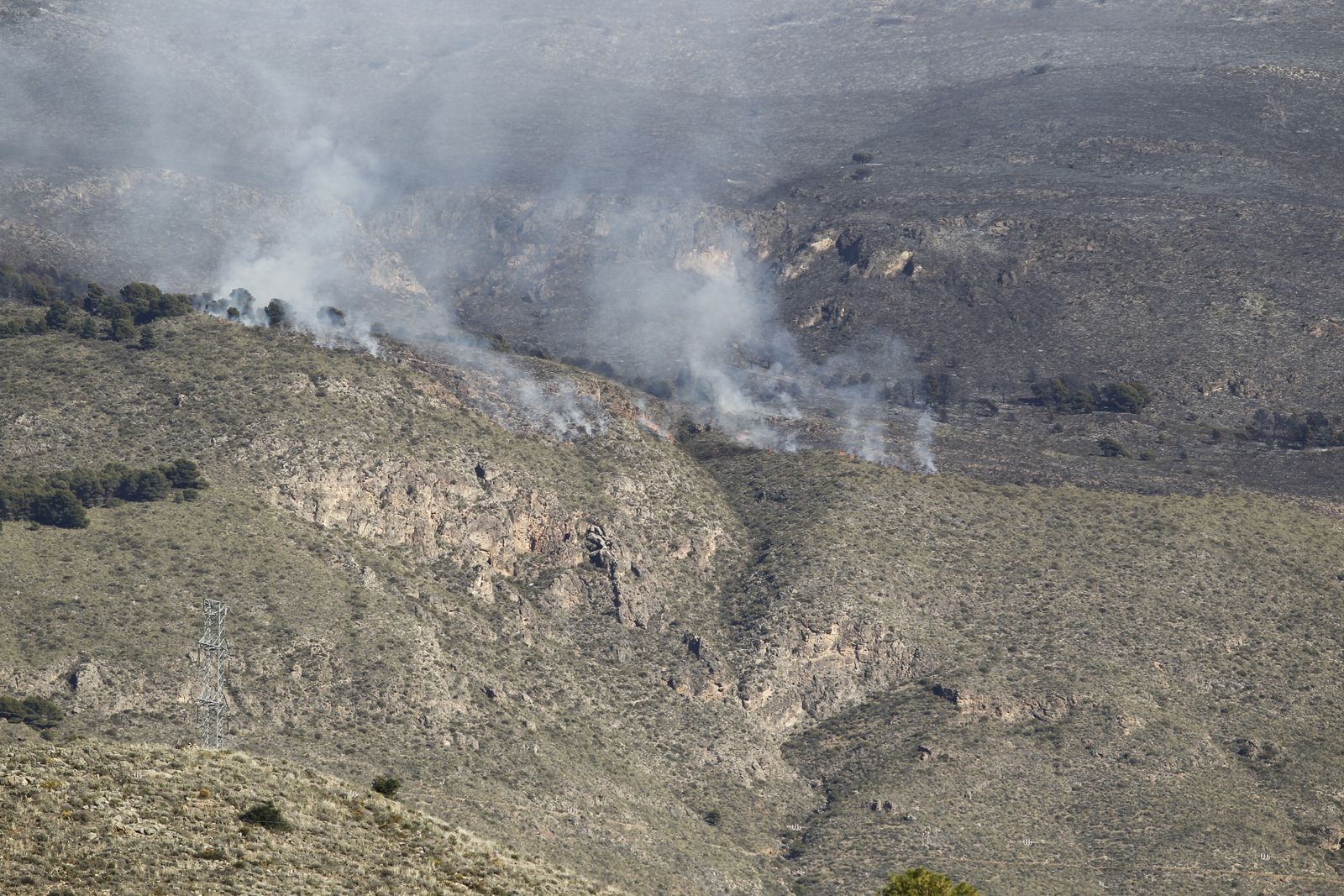 Fotogalería incendio forestal de Castala, Berja y Dalías.
