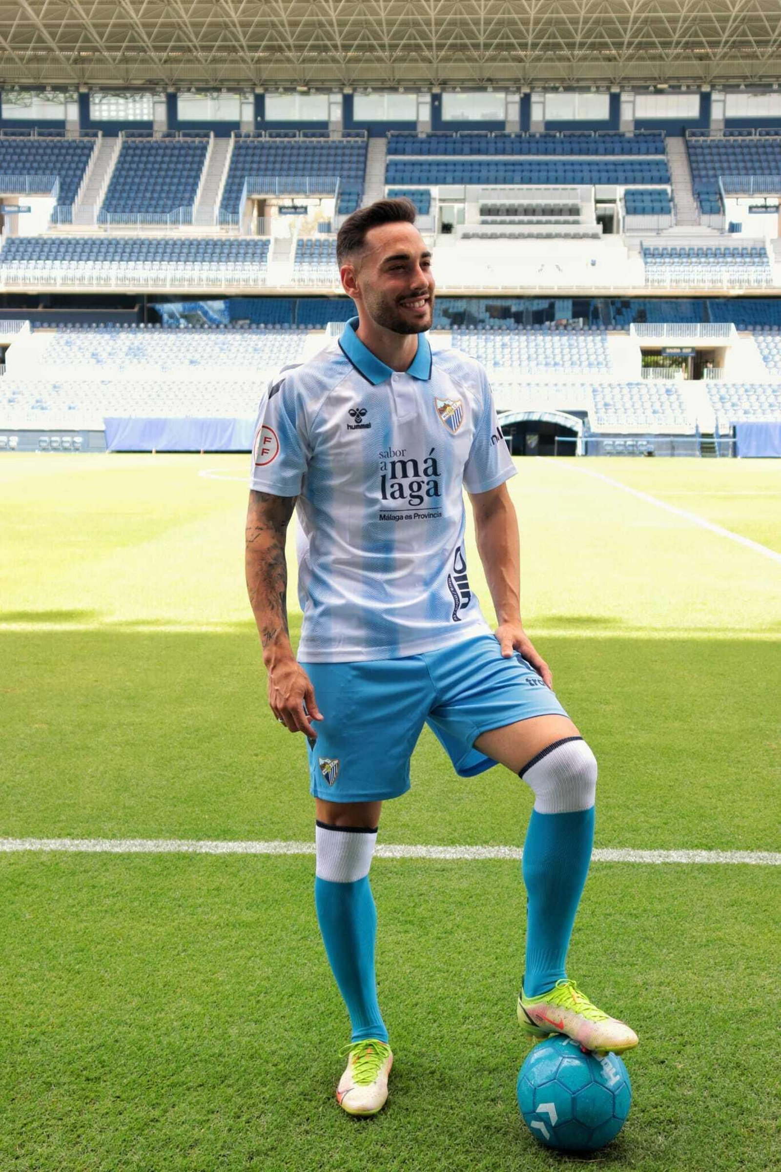 Víctor García, en La Rosaleda.