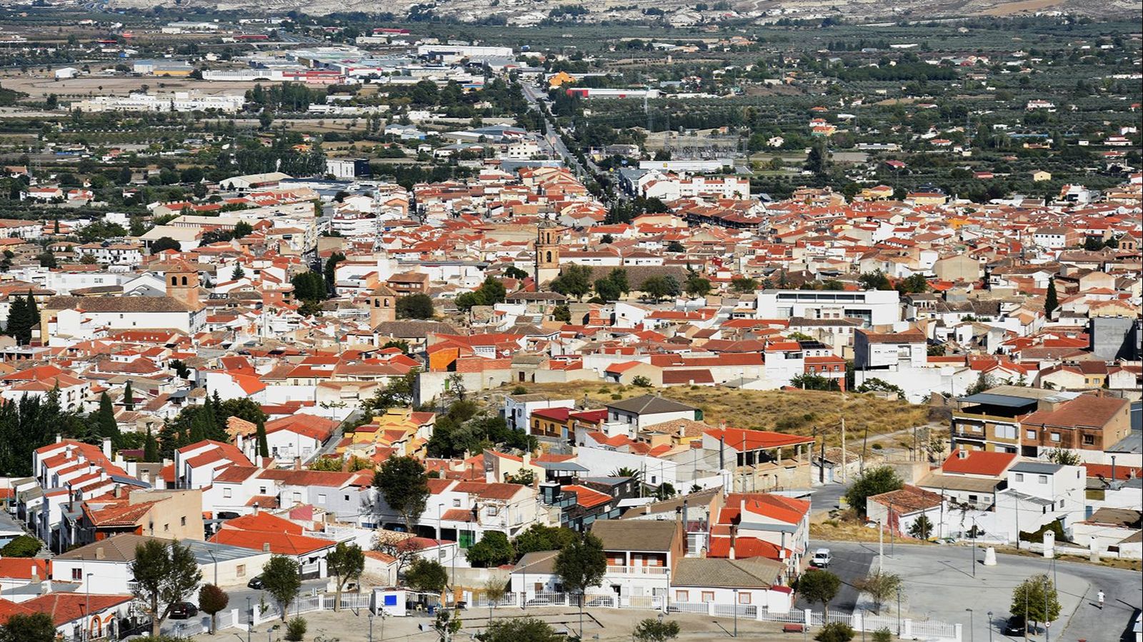 Imagen aérea de Baza