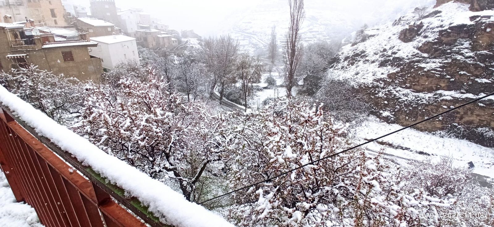 La nieve ha cubierto Bacares este 10 de marzo