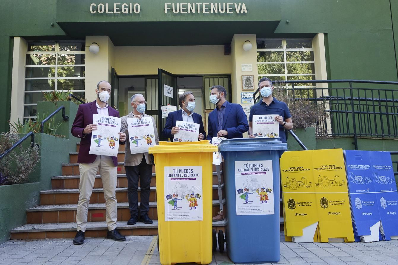 Fomento del reciclaje en las aulas de Granada con ‘PaperWoman’ y ‘YellowMan’