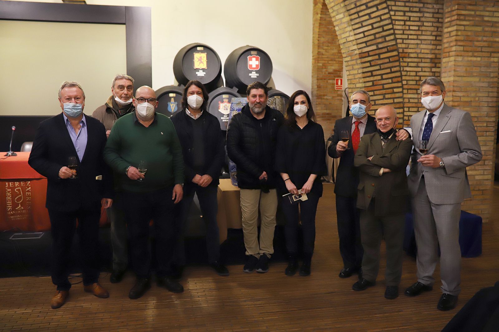 Un momento de la presentación este miércoles de las obras en el Consejo Regulador.