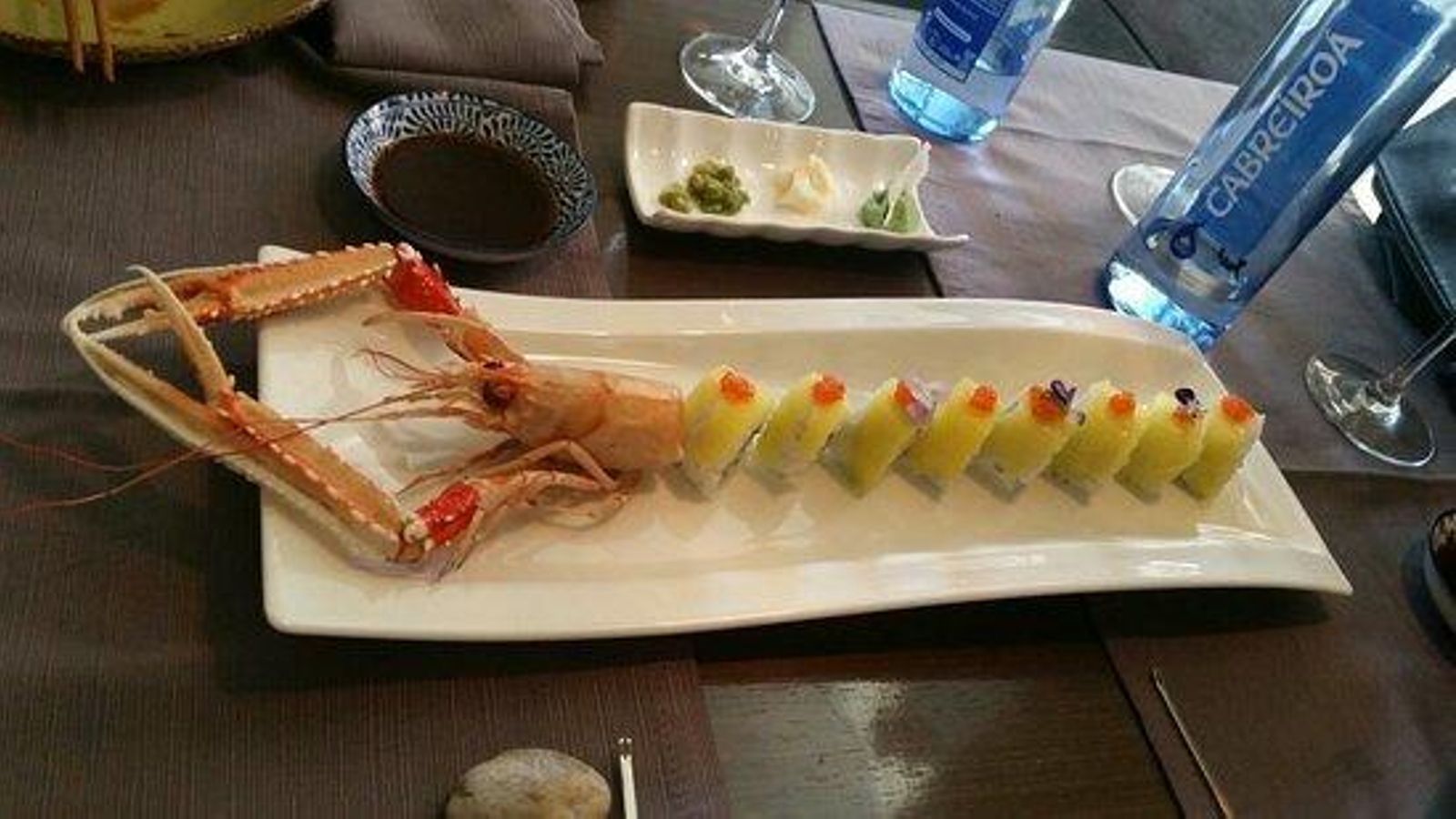 Plato del restaurante japonés Matsuri, en Sevilla.