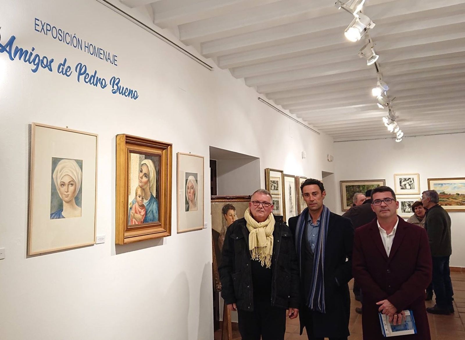 Jesús Ruz de Perceval, nieto de Perceval, estuvo en la exposición 'Amigos de Pedro Bueno'