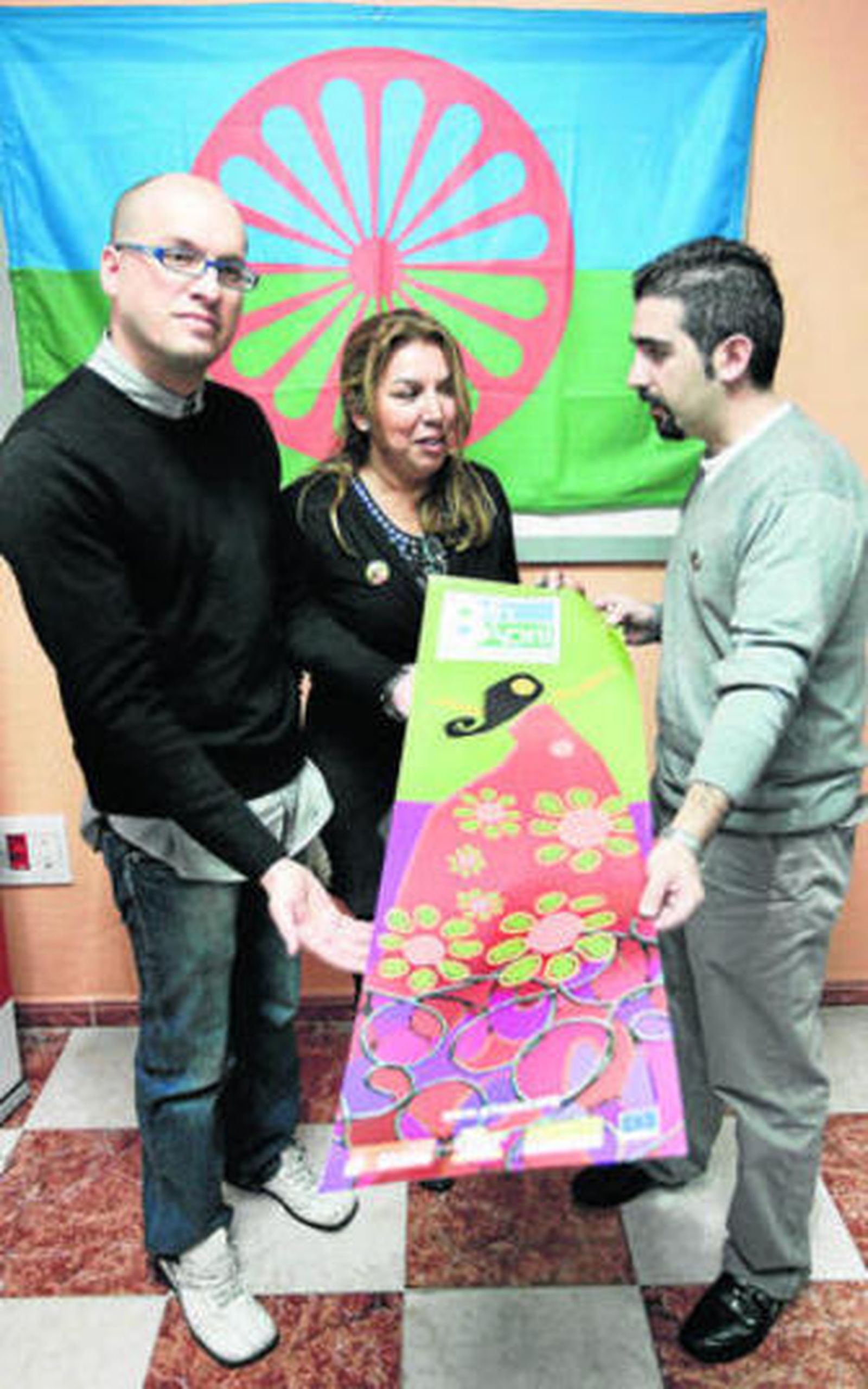 Representantes de los colectivos gitanos, ayer en Córdoba.