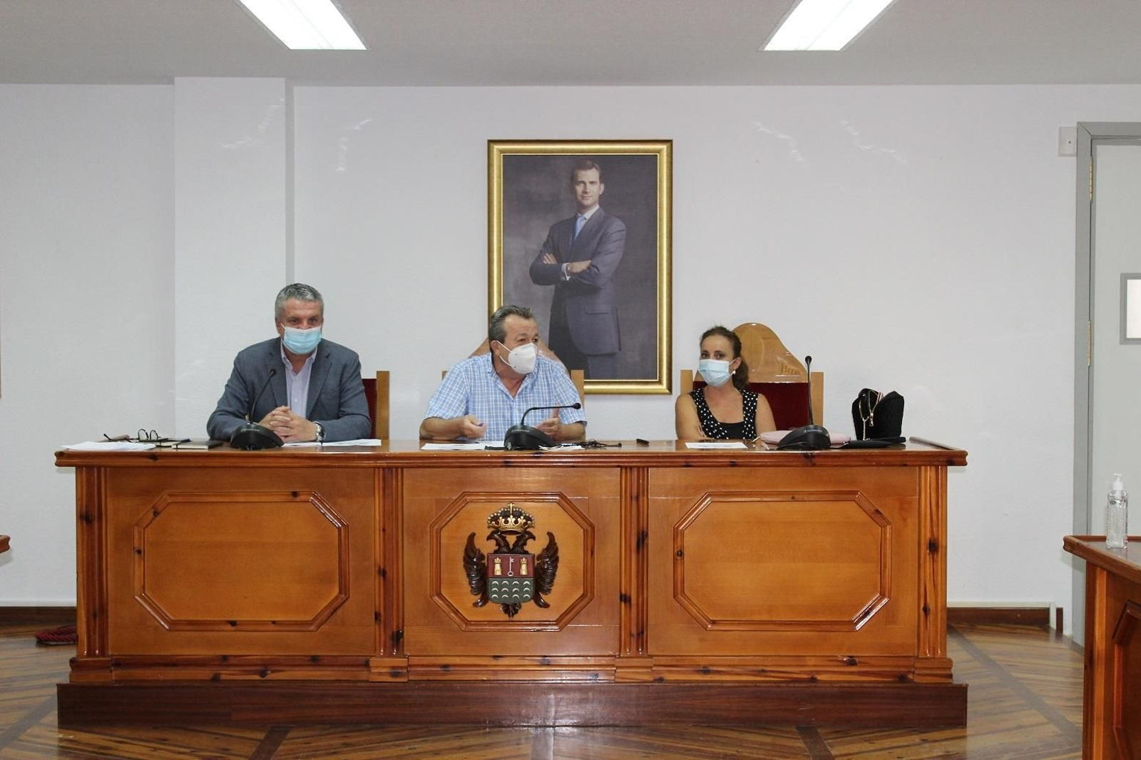Reunión Delegado de Salud, Juan de la Cruz en el Ayuntamiento de Pulpí.
