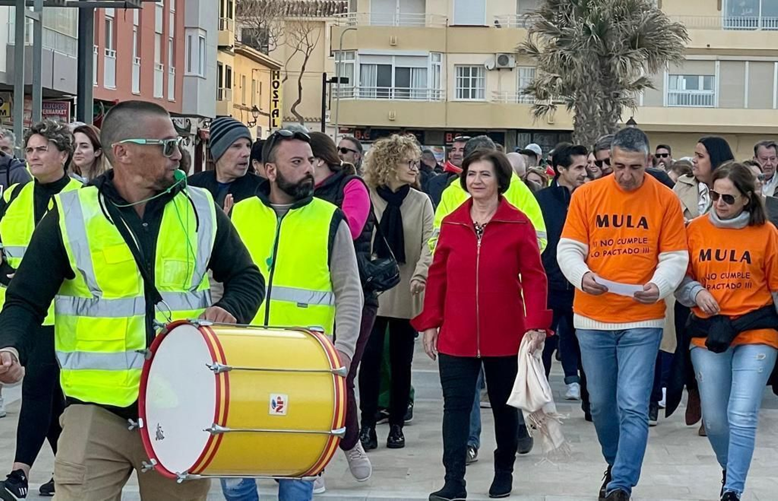 La protesta celebrada por los trabajadores municipales.