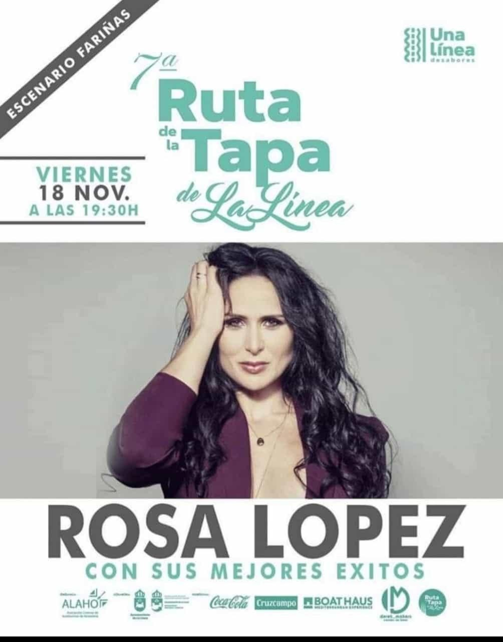 Cartel del concierto de Rosa López en La Línea.