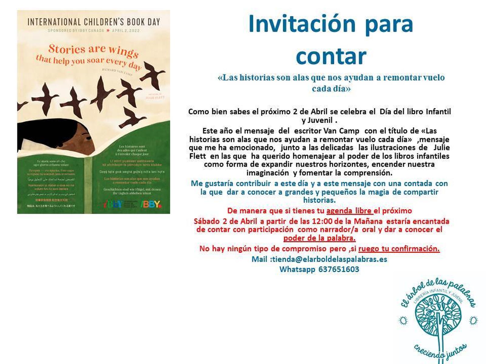 Fiesta de despedida de El Árbol de las Palabras