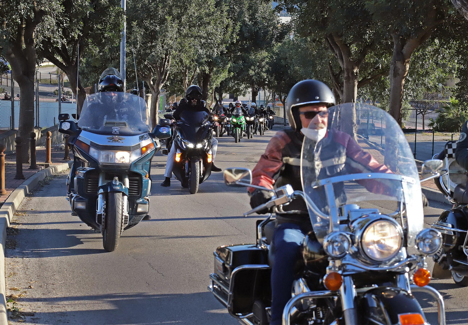 Caravana motera en homenaje a Carlos Ruiz