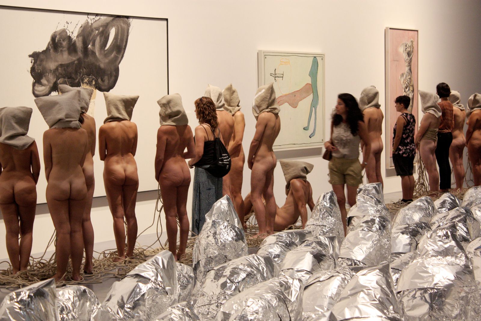 'Las dos naturalezas', performance de Marc Montijano presentada en el Centro Pompidou Málaga en 2015.