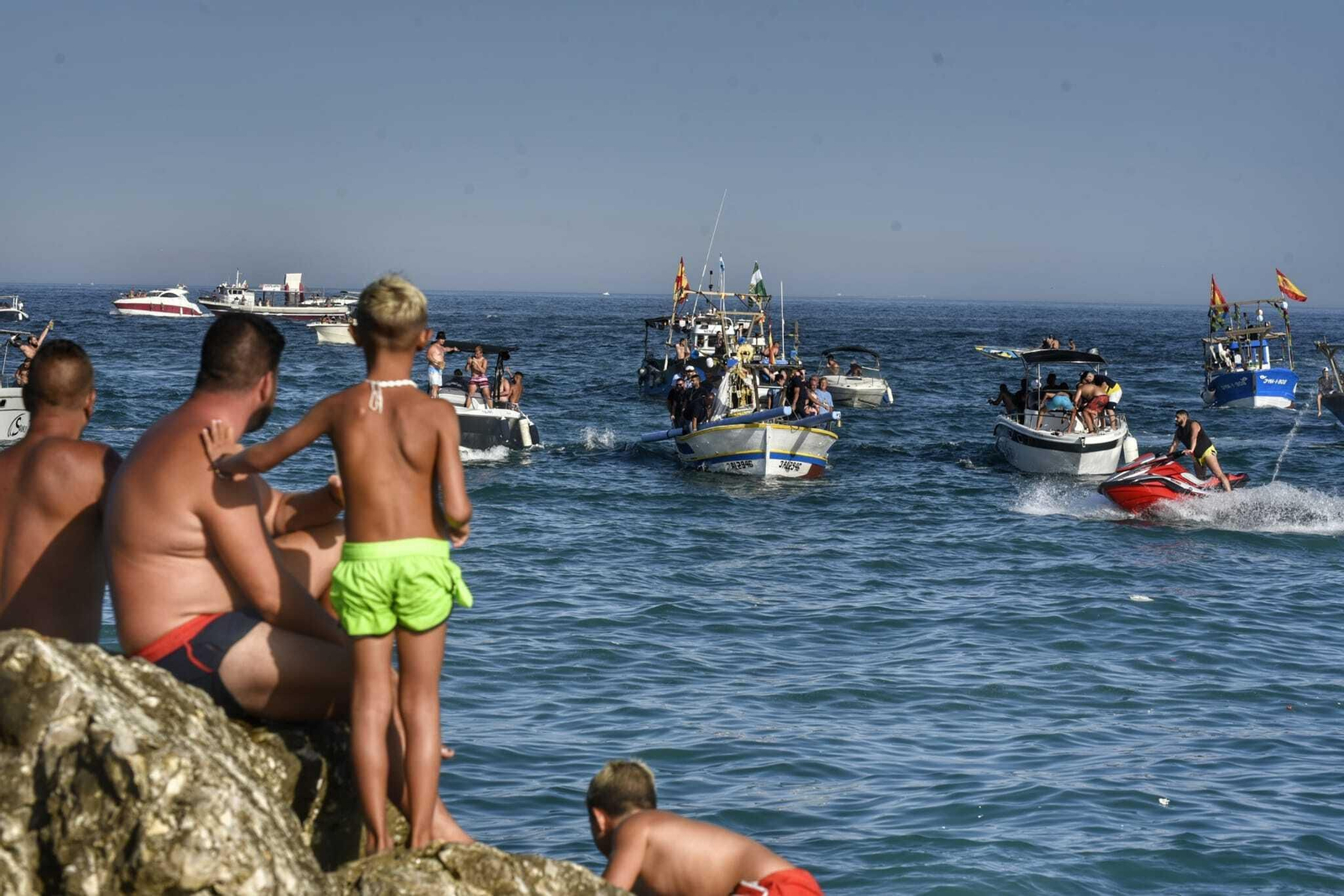 Las fotos de la procesión de la Virgen del Carmen en La Línea