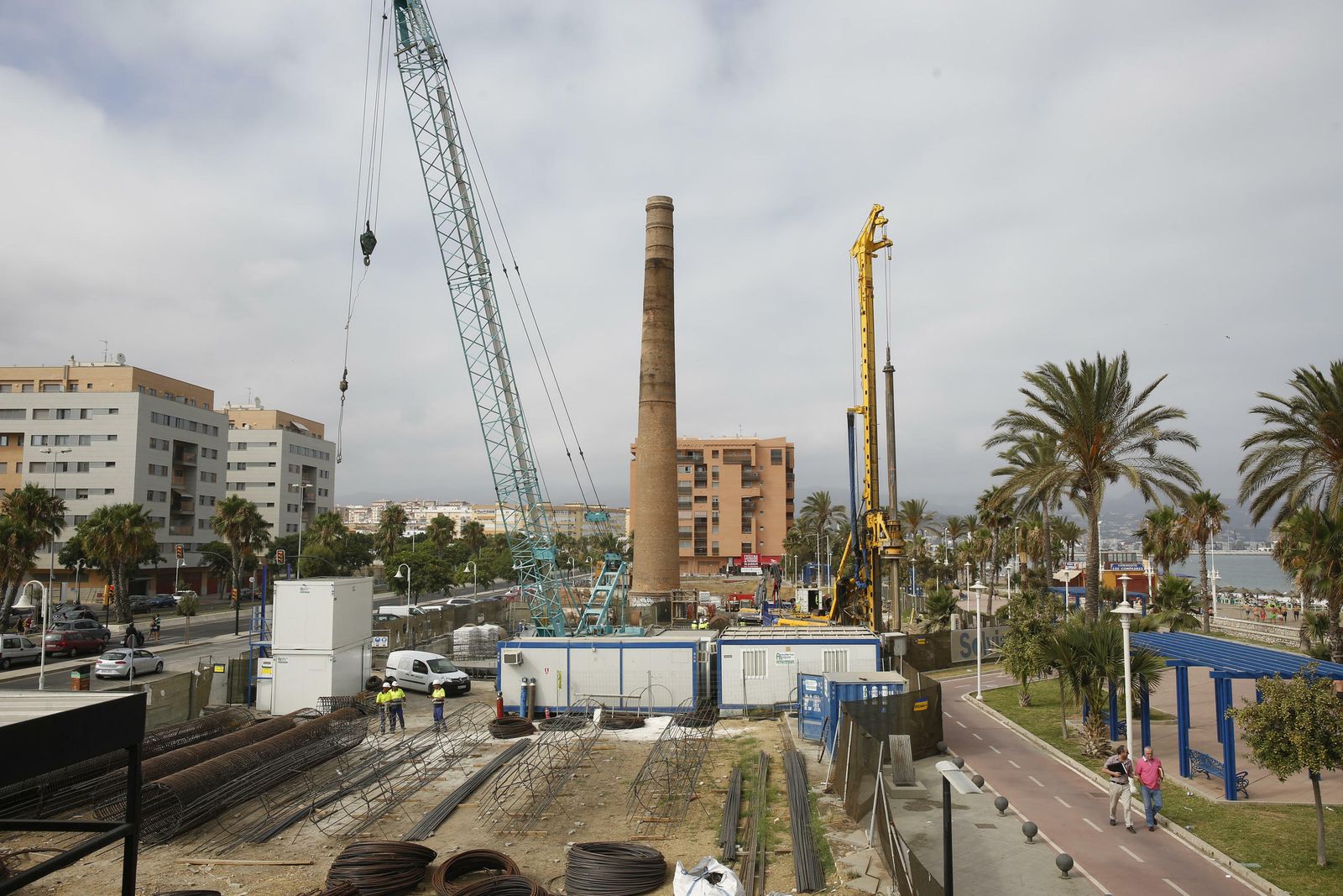 Estado de una promoción de la Sareb en Málaga en julio de 2016