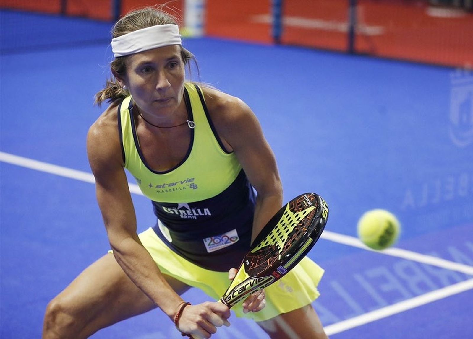 Carolina Navarro, en un lance del partido.