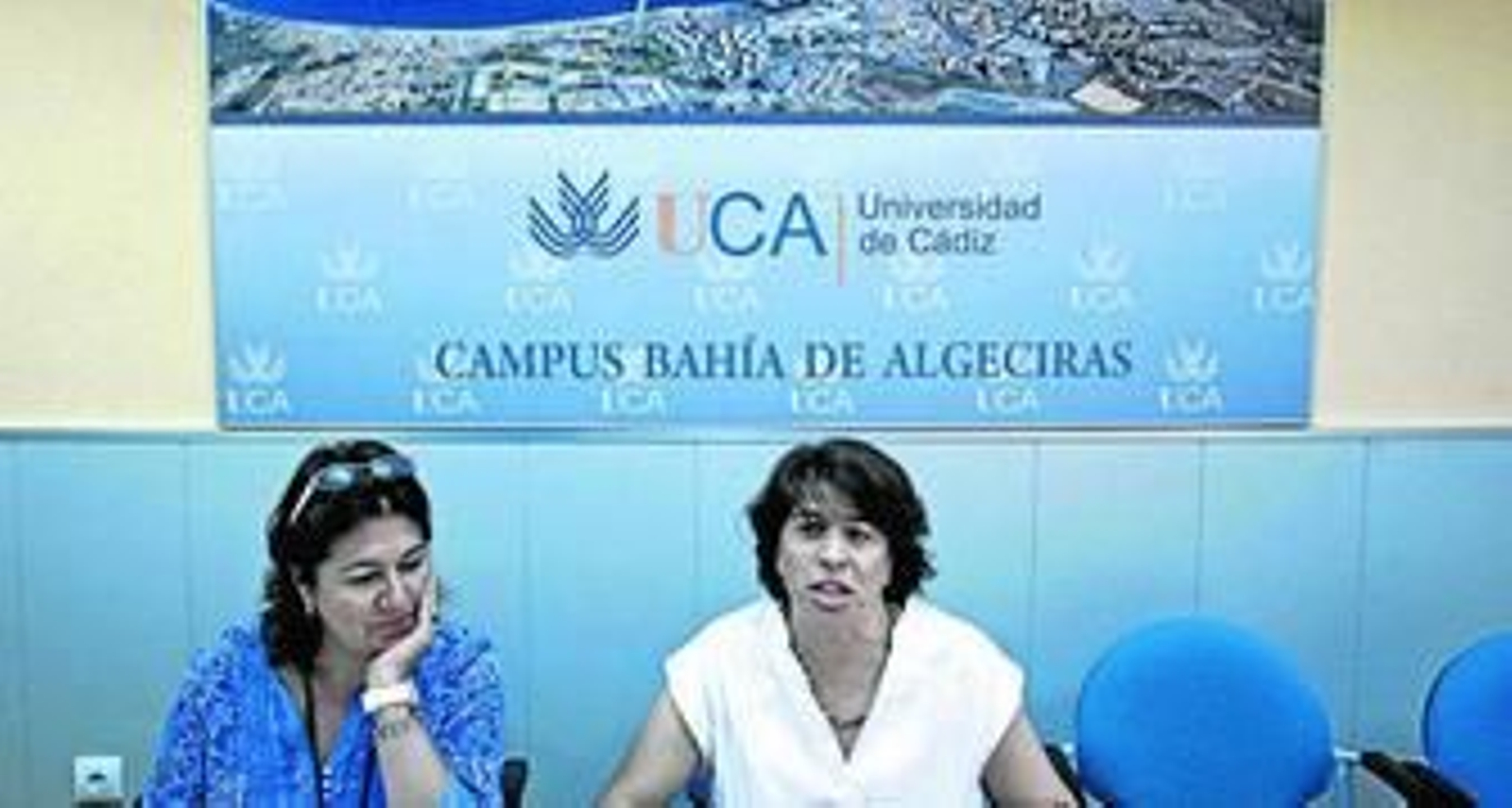 Un instante de la presentación de la convocatoria de Selectividad, ayer en la Politécnica.