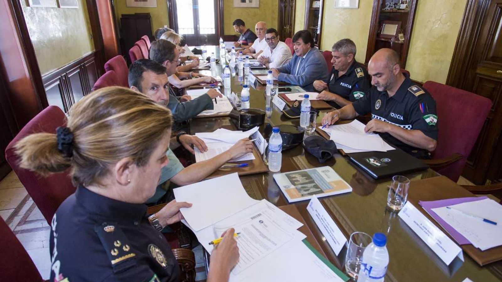 Reunión de la Junta Local de Seguridad, celebrada en el Consistorio.