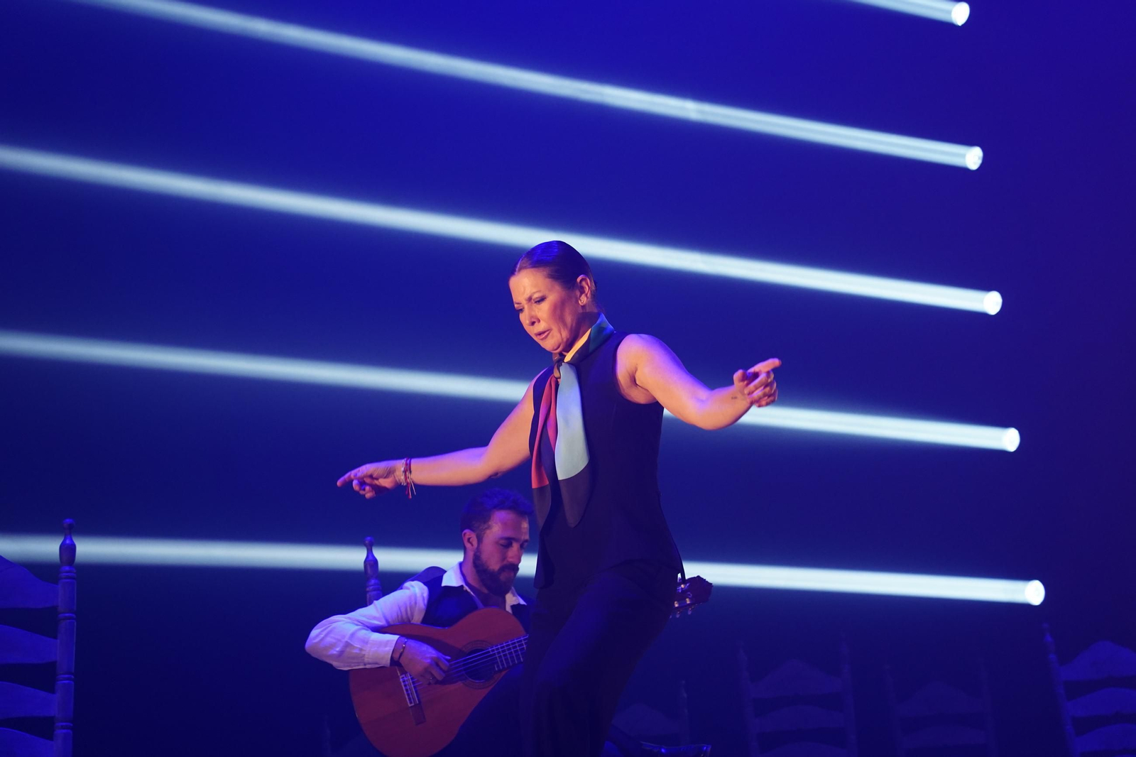 Sara Baras durante su actuación en el Auditorio de El Ejido.