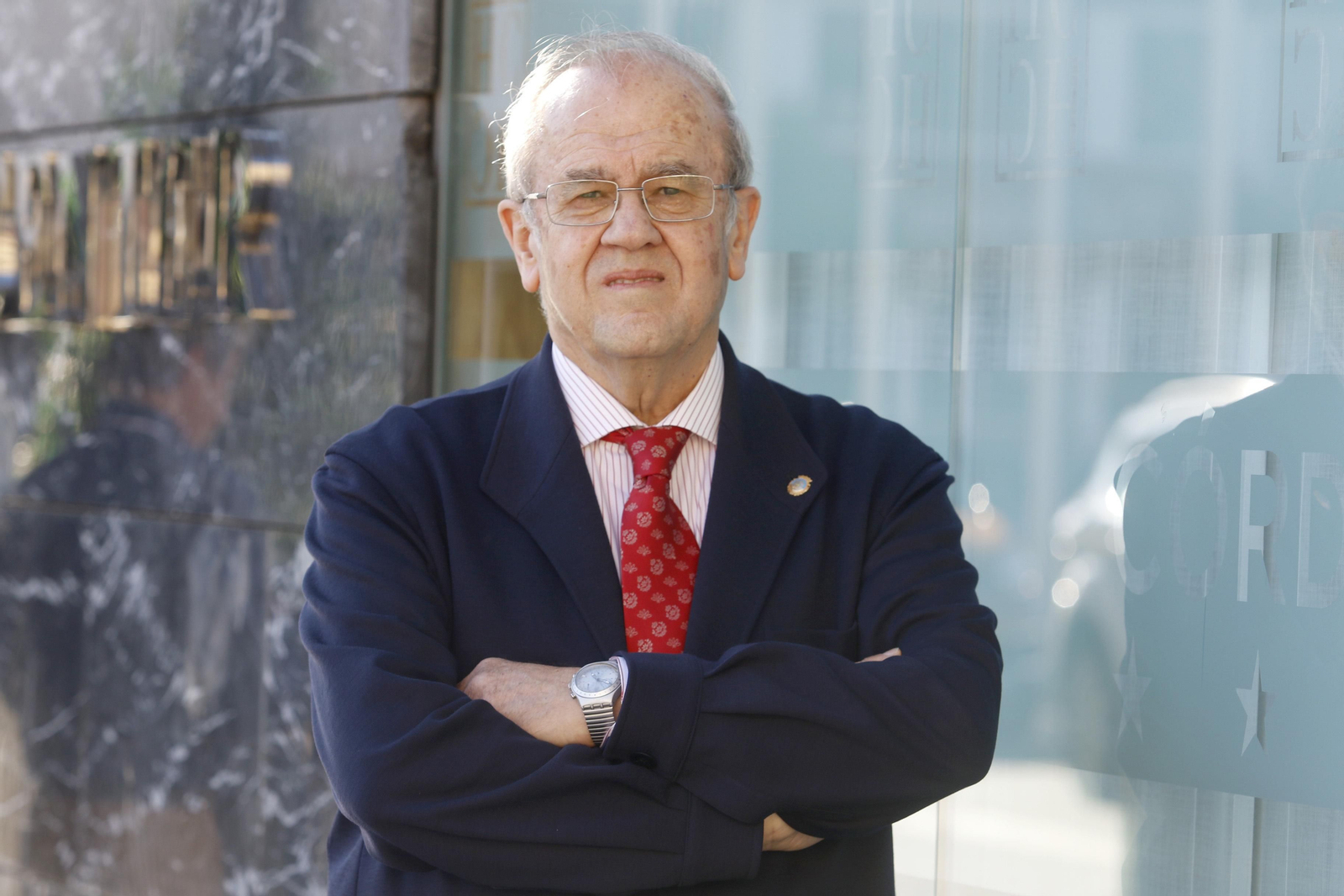 Andrés del Campo, durante la entrevista.