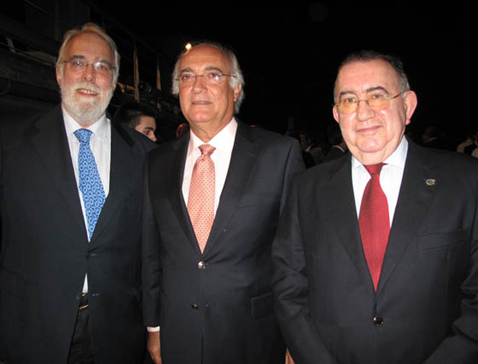 Los presidentes de los colegios de Veterinarios, Ignacio Oroquieta; de Fisioterapeutas, Miguel Villafaina, y del Colegio Andaluz de Farmacéuticos, Manuel Arenas.

Foto: Victoria Ramírez