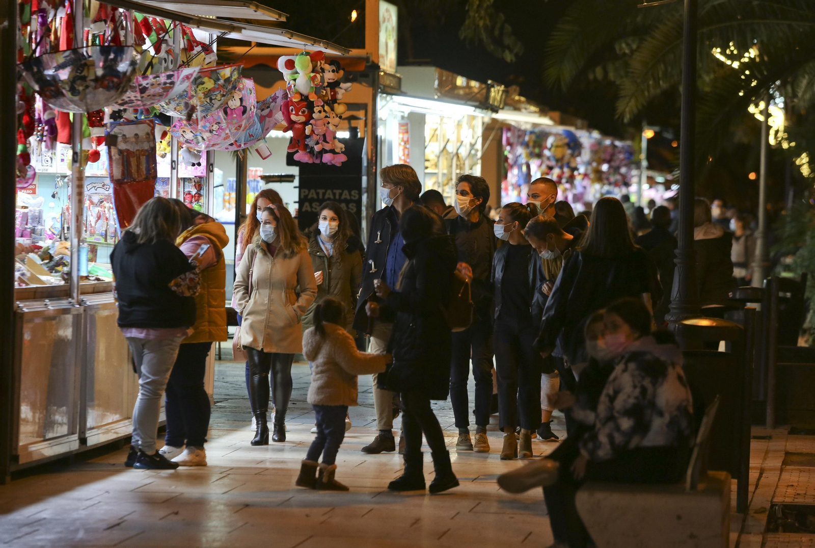 La inauguración de las luces de Navidad de Málaga