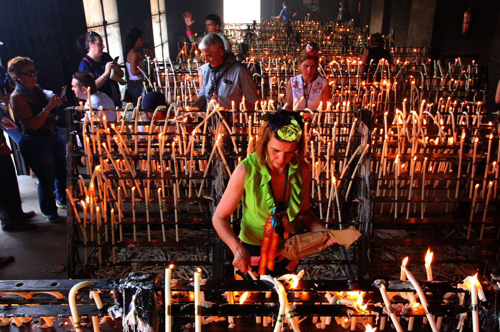 Ambiente en la aldea del Rocío.