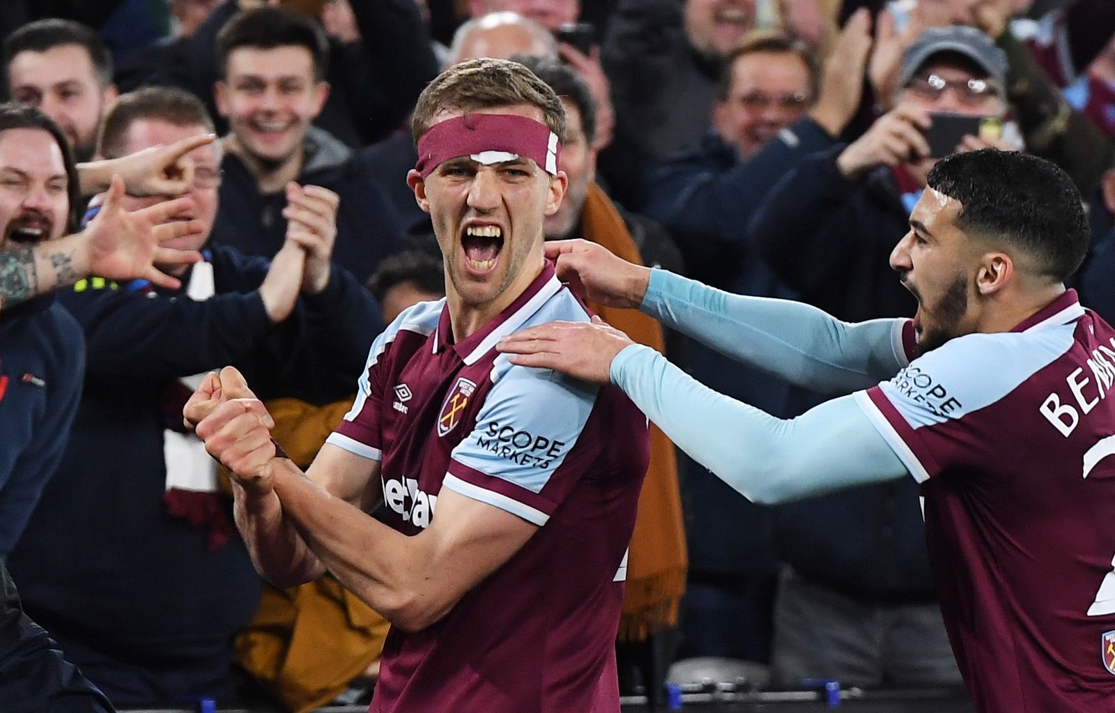 Las imágenes del West Ham - Sevilla