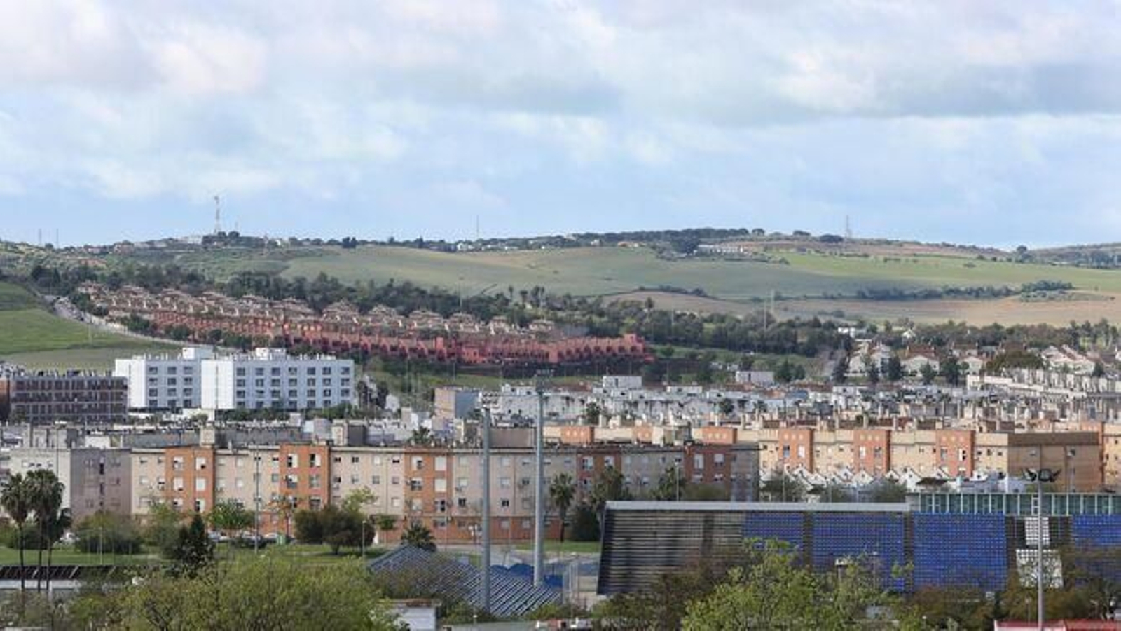 Una imagen del parque de viviendas de la zona sur de Jerez