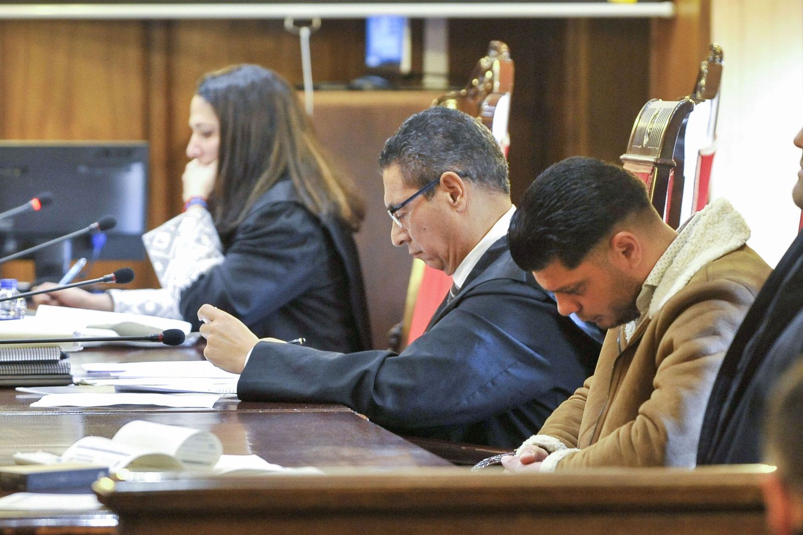 El acusado, durante el juicio en la Audiencia Provincial de Albacete.