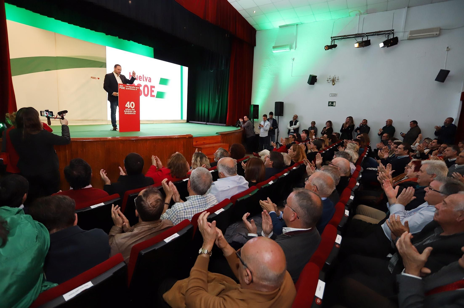 Imágenes del ministro José Luis Ábalos en San Juan del Puerto