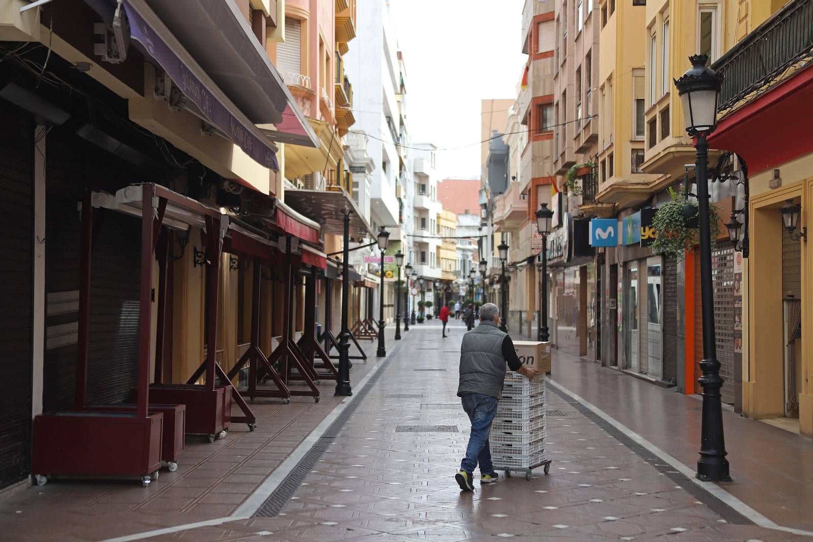 La calle Real de La Línea.