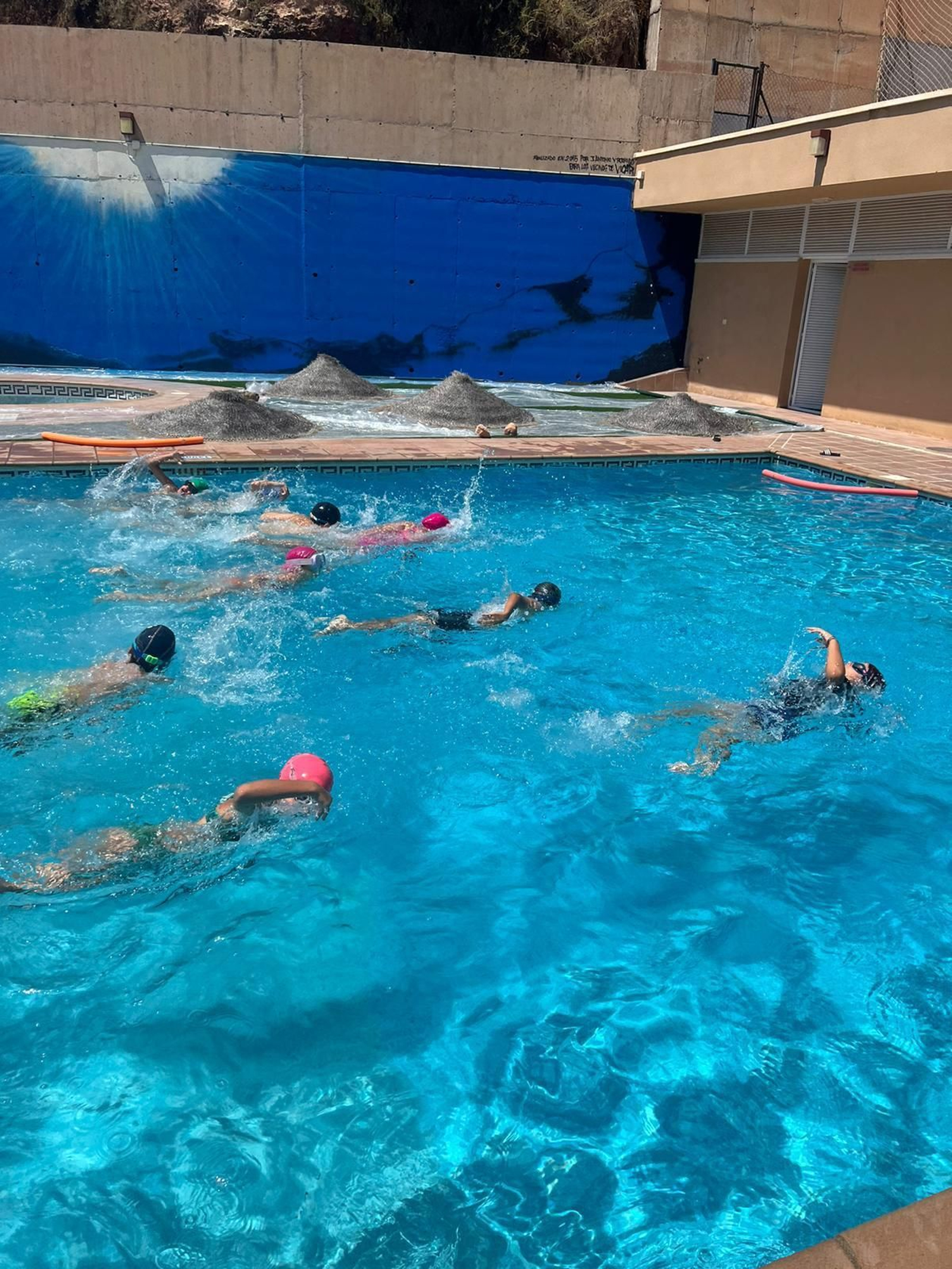 Actividades de natación.