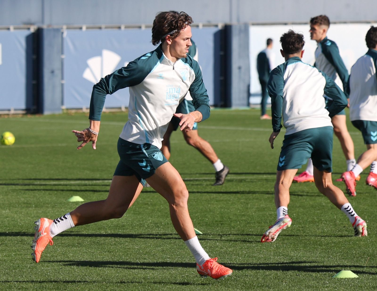 Entrenamiento Málaga CF: Carlos Puga y Haitam, bajas inesperadas