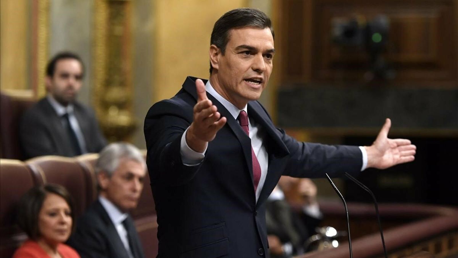 Pedro Sánchez en el Congreso de los Diputados.