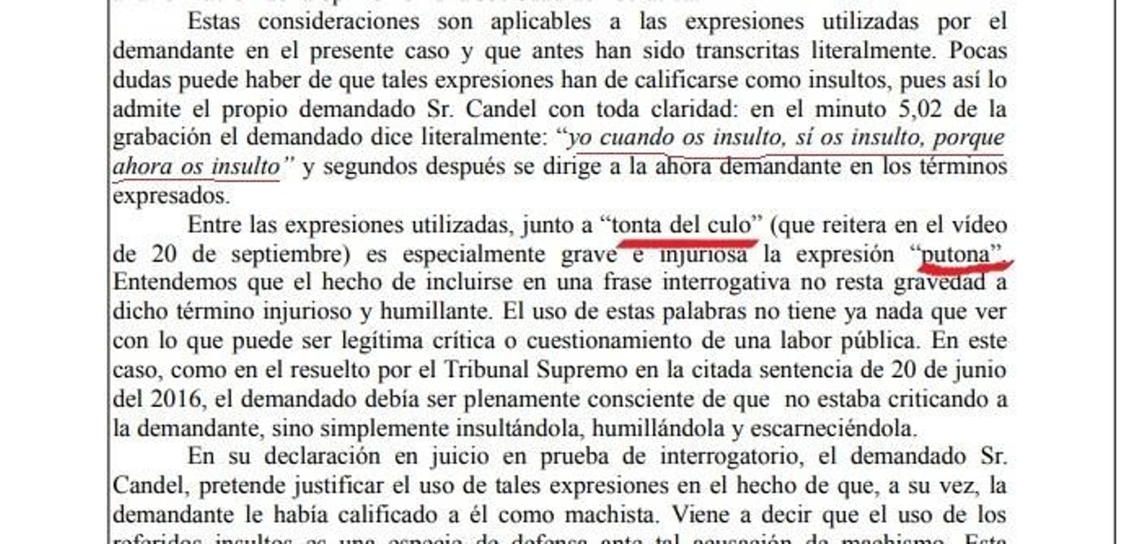Sentencia del Juzgado de Primera Instancia 13 contra Spiriman.