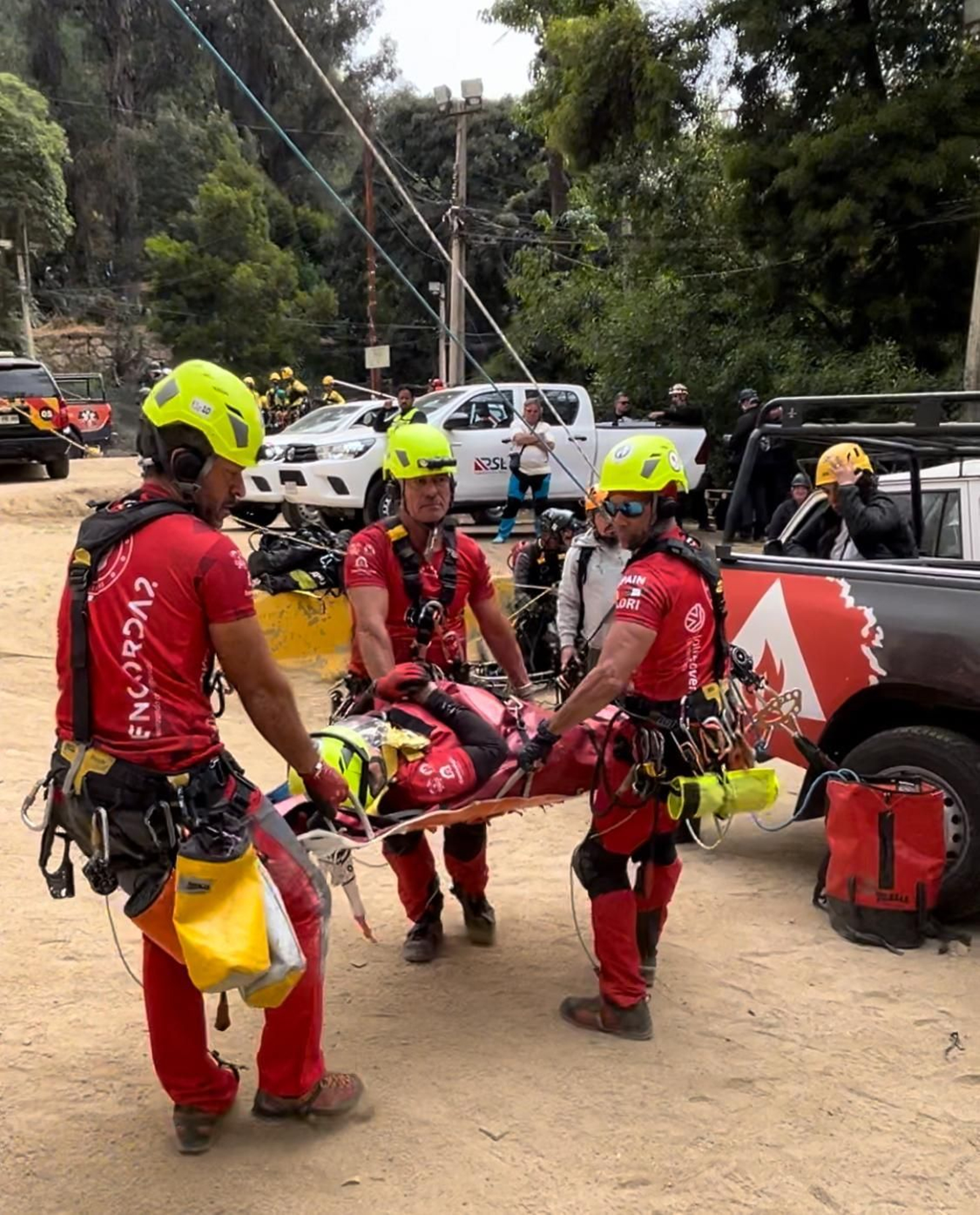 Los deportistas se han enfrentado en Chile a duras pruebas para simular rescate reales.