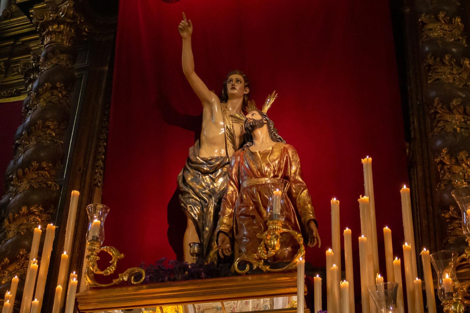 Imágenes de la hermandad del Huerto en las Comendadoras