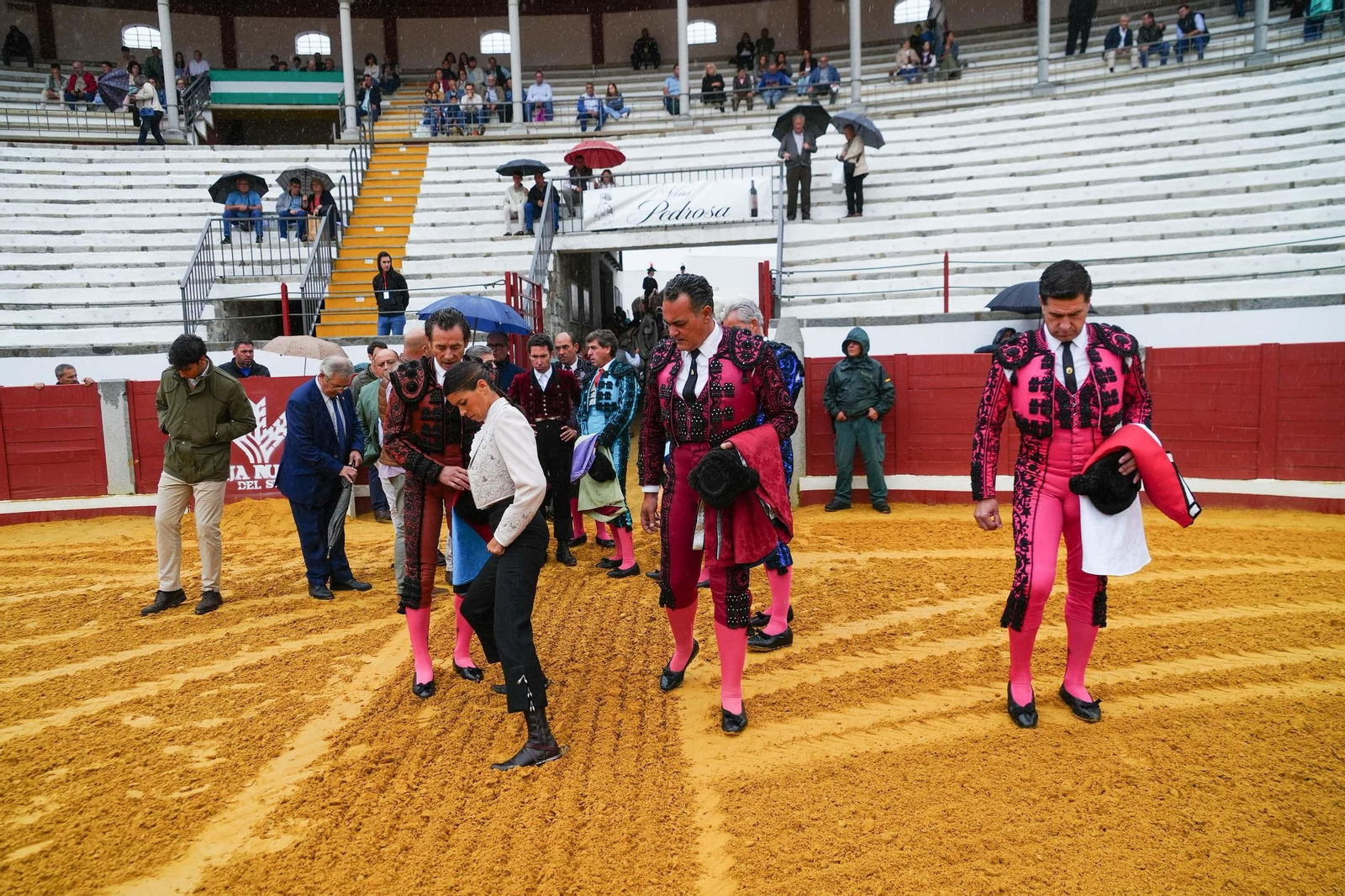La corrida de rejones de la Feria de Pozoblanco, suspendida por la lluvia