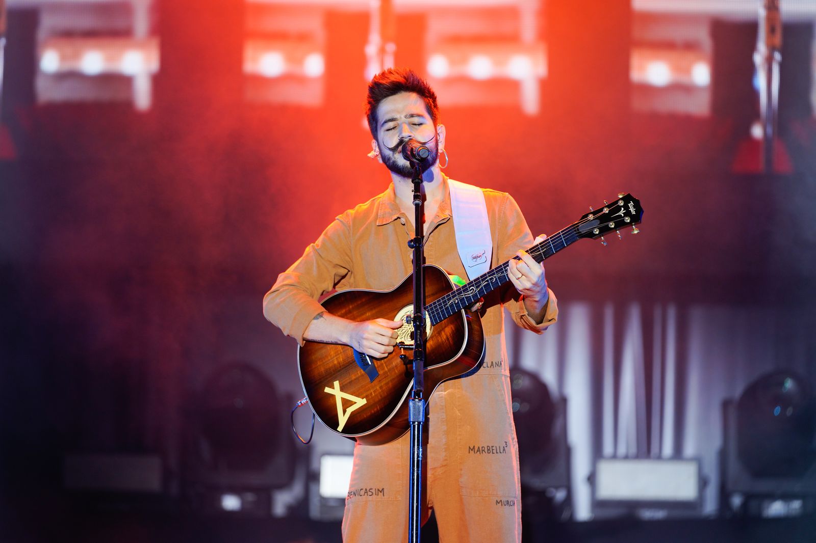 Camilo, durante su concierto en Pozoblanco.