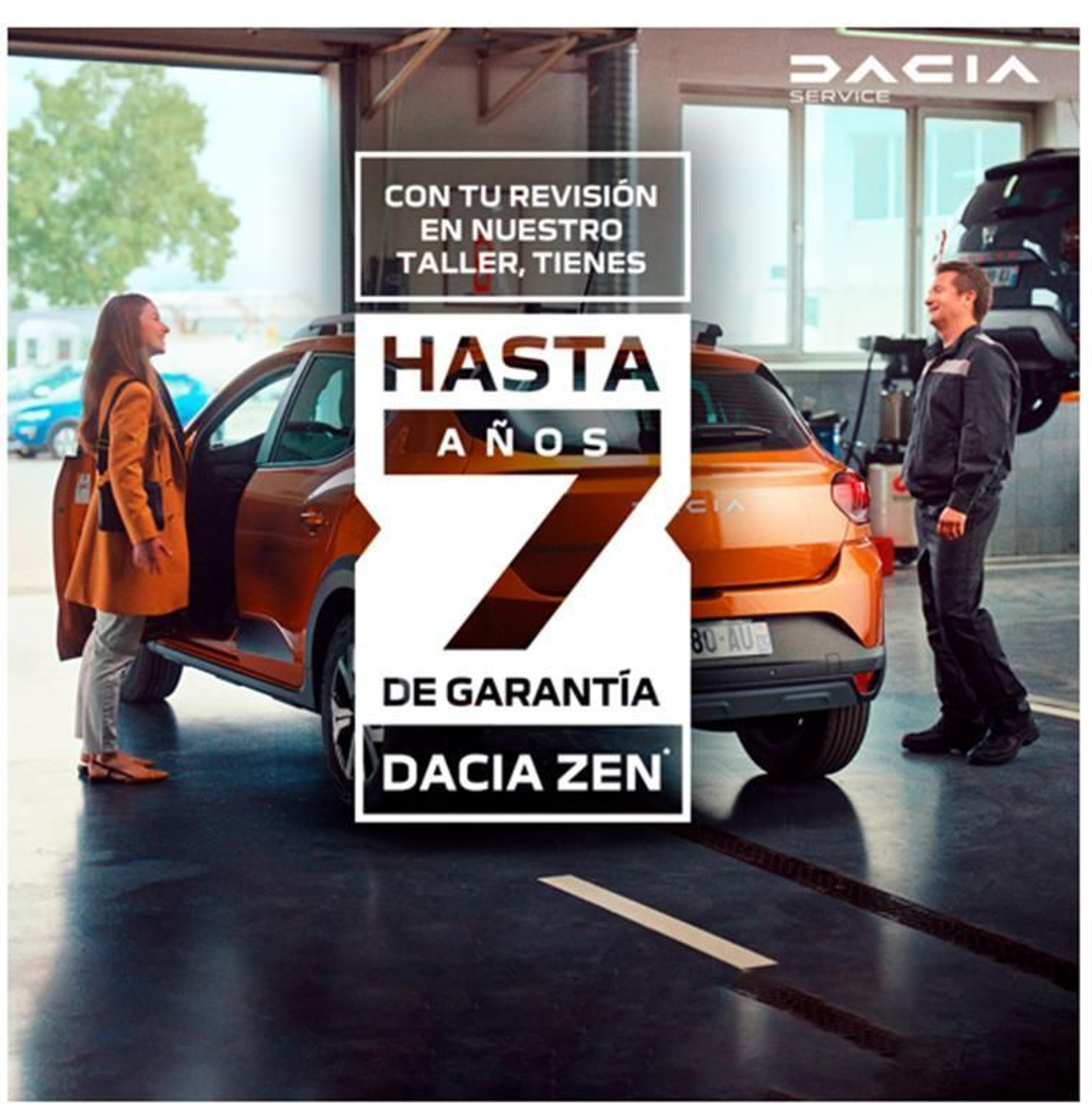 Dacia extiende gratuitamente la garantía a sus productos hasta los siete años.