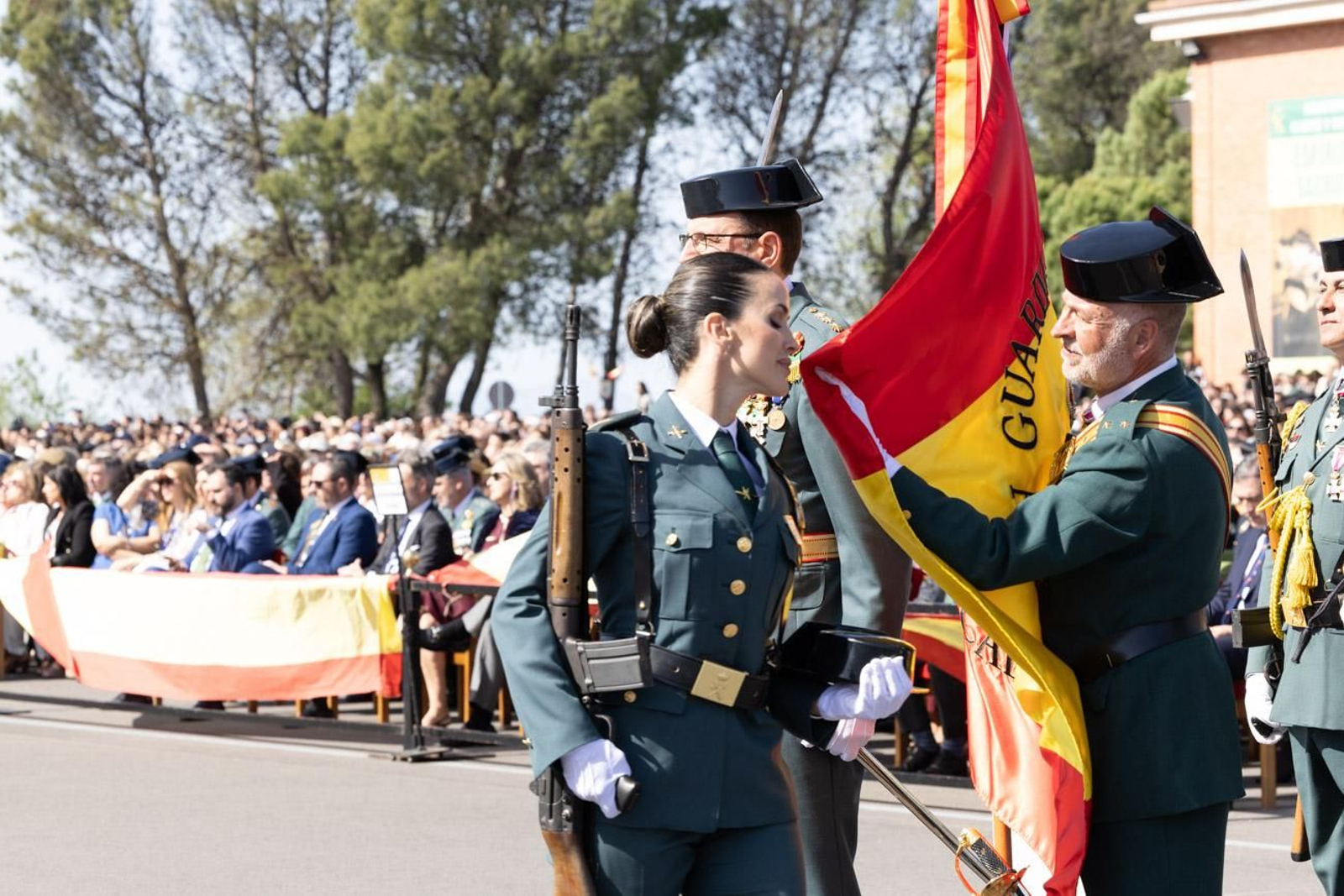 Acto de jura de bandera de la 130ª promoción de guardias civiles de la Academia de Baeza