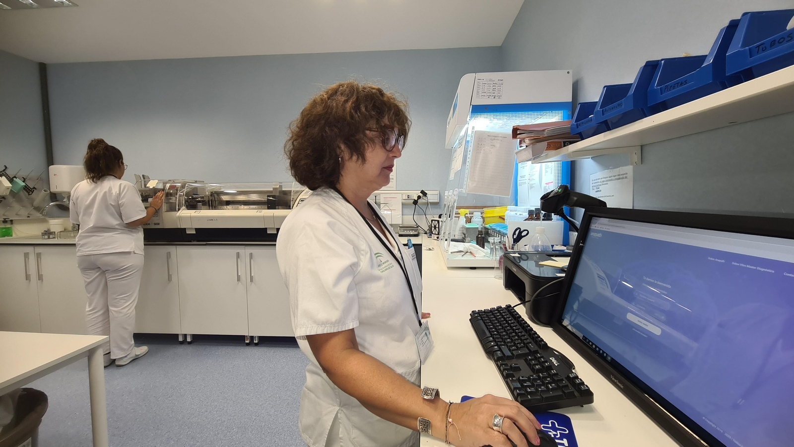 Servicio de anatomía patológica en el hospital de La Línea.