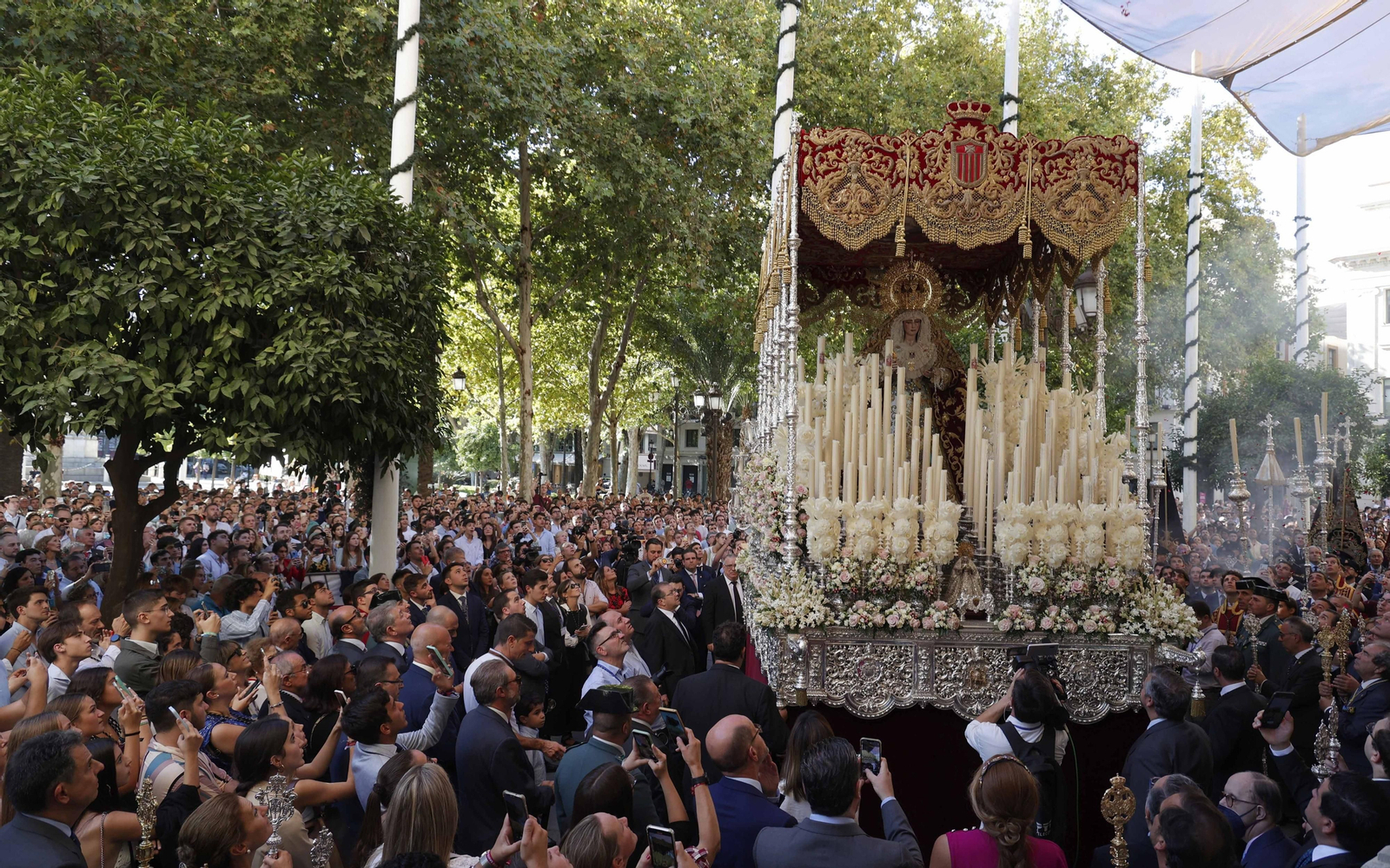 Imágenes del regreso de la Virgen de las Mercedes a su templo