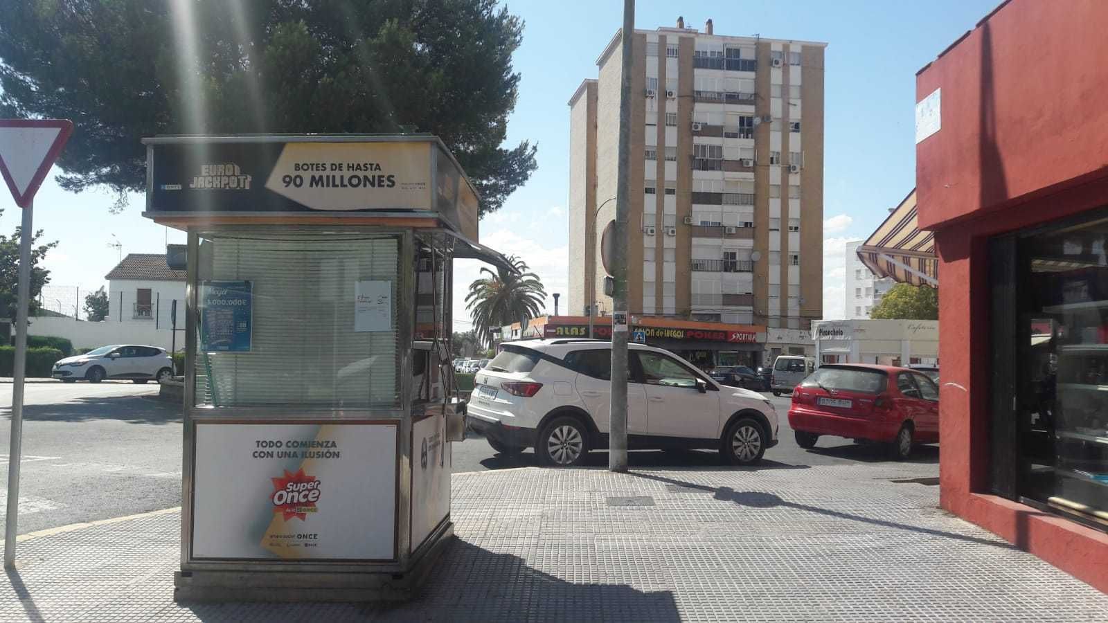 Un quiosco de la ONCE en La Orden.