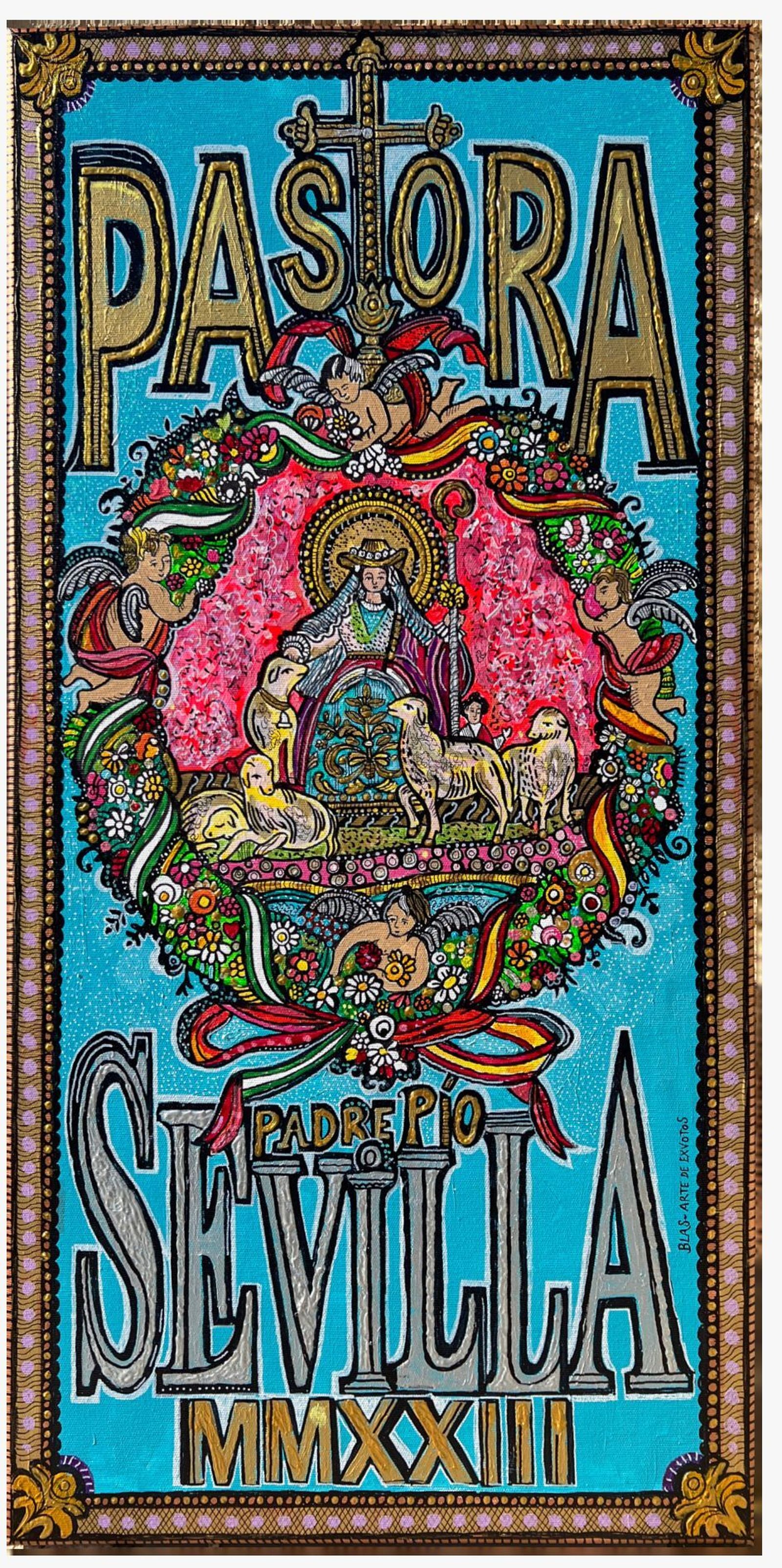 El cartel de la Pastora de Padre Pío