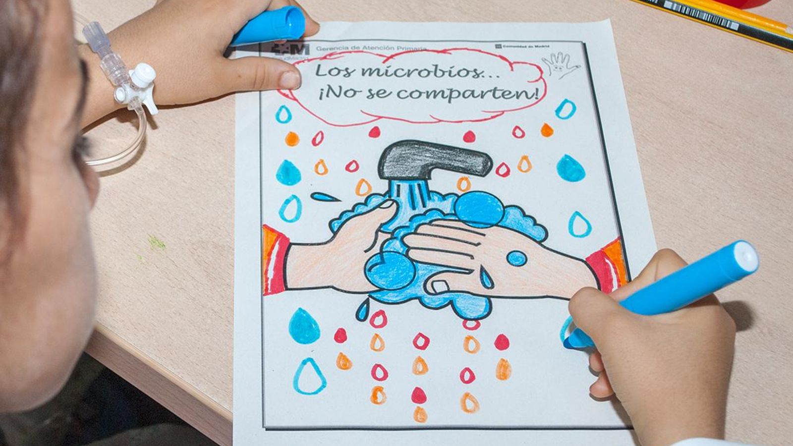 Una de las actividades realizadas en Pediatría.